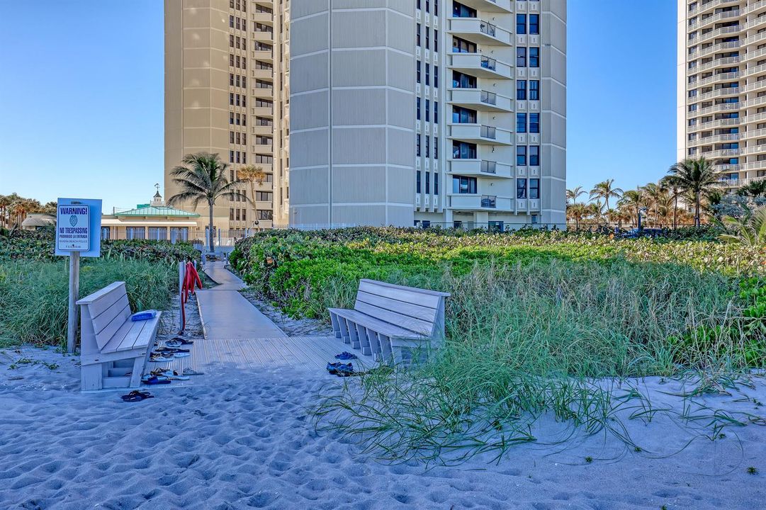 private beach access