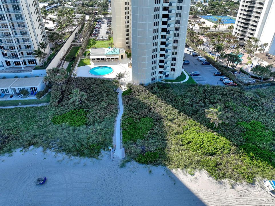 private beach access