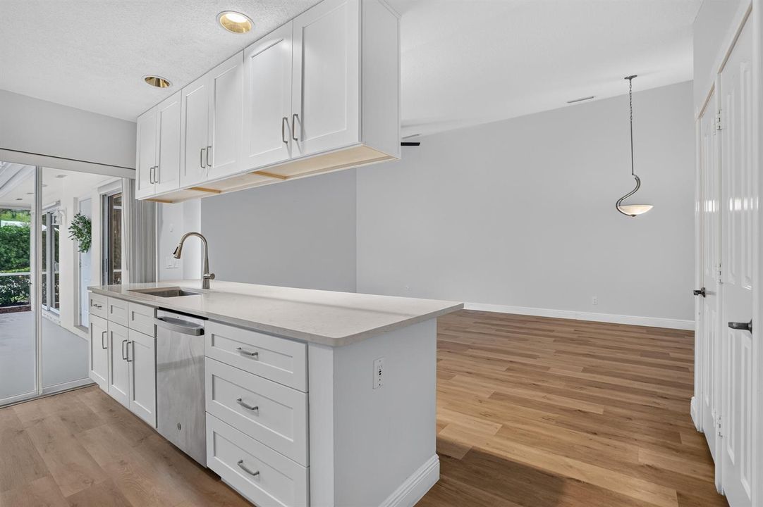 Kitchen, open to living area