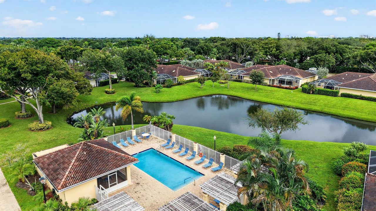 Community pool and lake