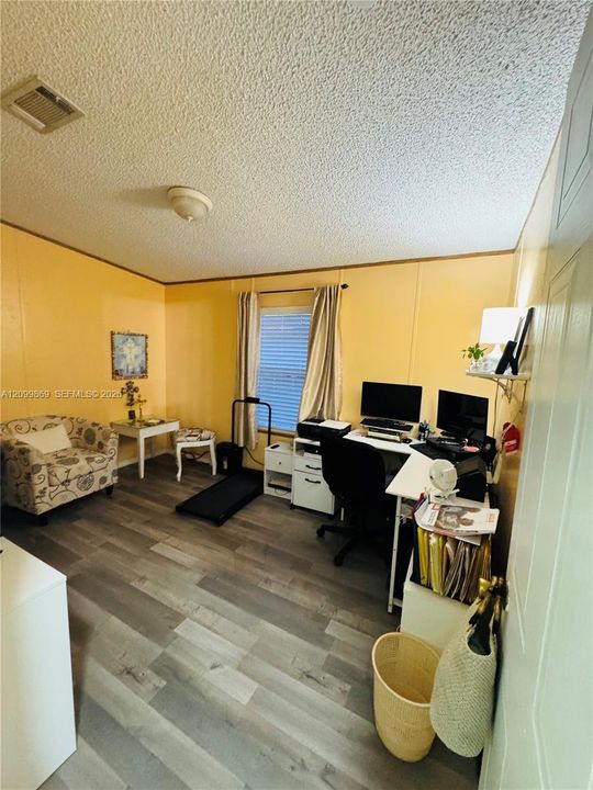 Bedroom No 3- with closet, can accommodate a KING bed. Being used now as an office