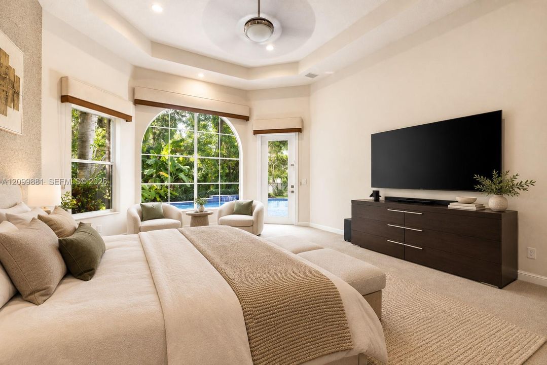 Virtually Staged Primary Bedroom