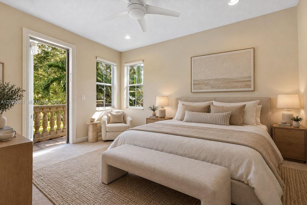 Virtually Staged Bedroom
