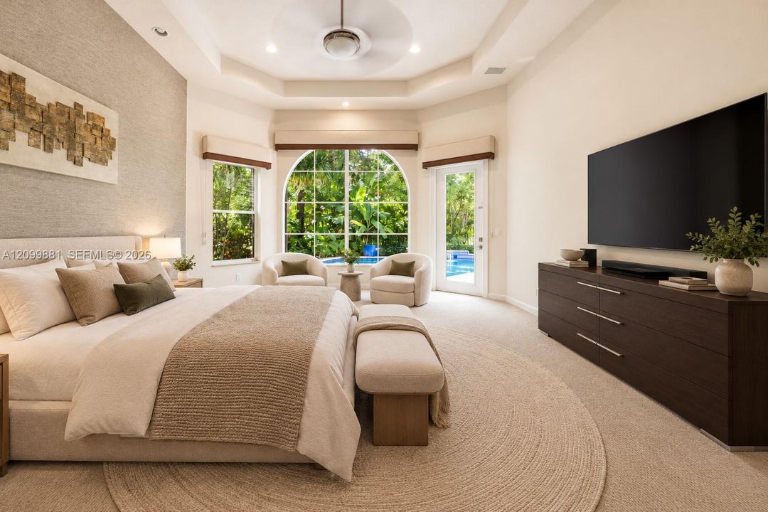 Virtually Staged Primary Bedroom
