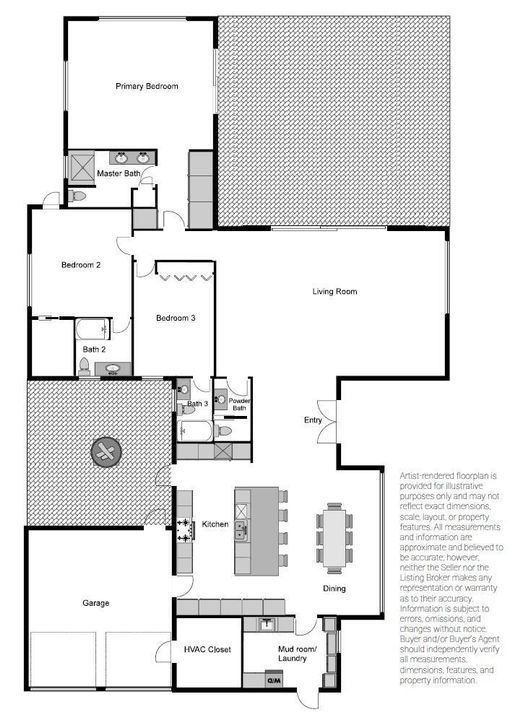 1314 n lakeside drive - artist rendered