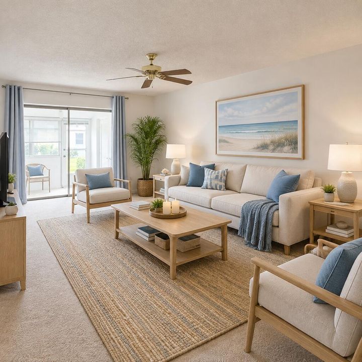 VIRTUALLY STAGED LIVING AREA