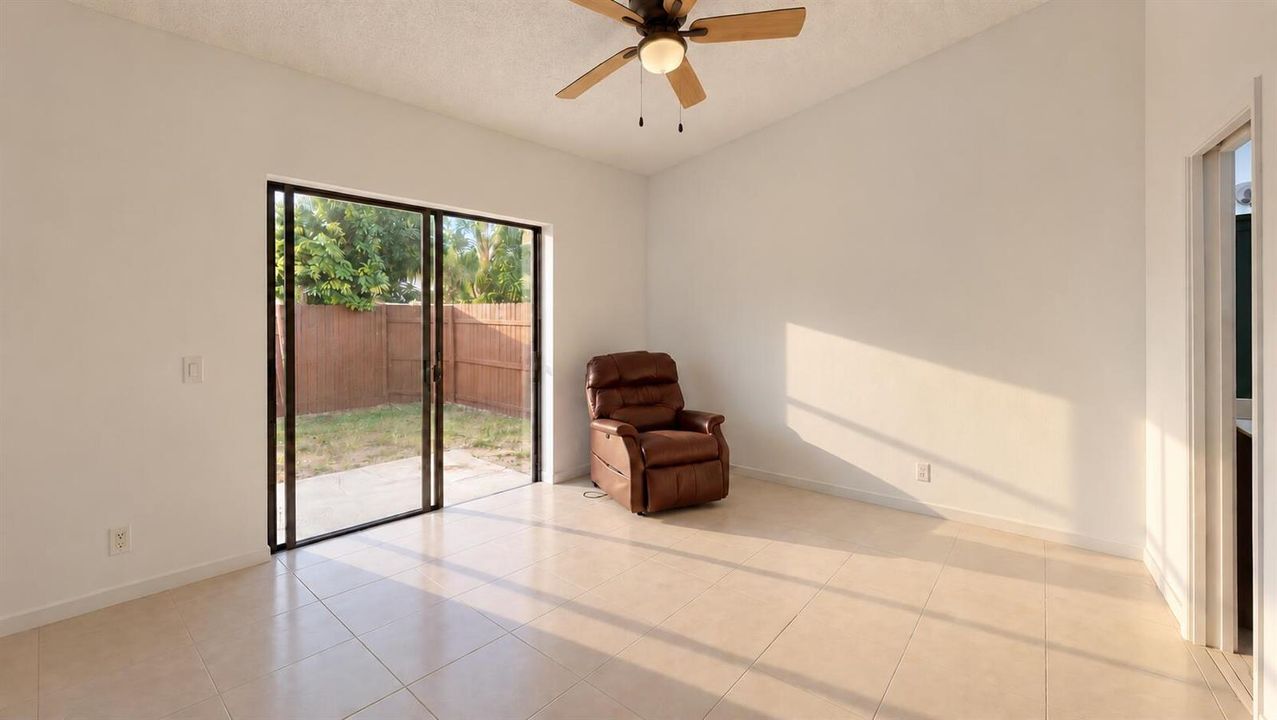 Sunlit Minimalist Room with Recliner