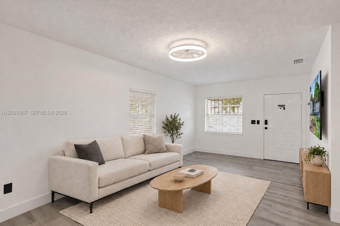 Living Room/Dining Room Virtually Staged