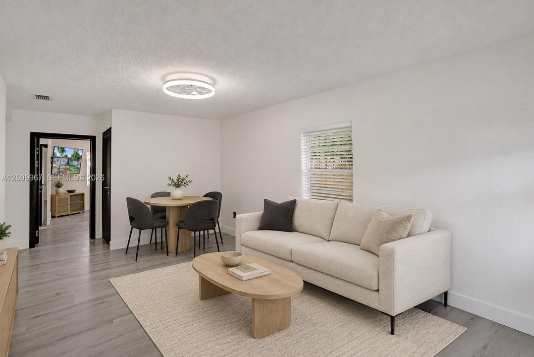 Living Room/Dining Room Virtually Staged