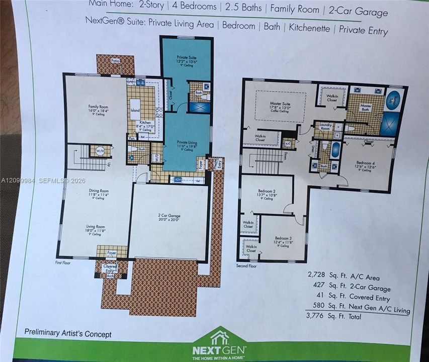 В аренду: $3,950 (4 спален, 2 ванн, 3320 Квадратных фут)