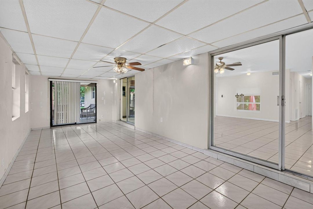 Enclosed patio