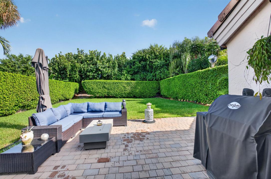 Large private yard