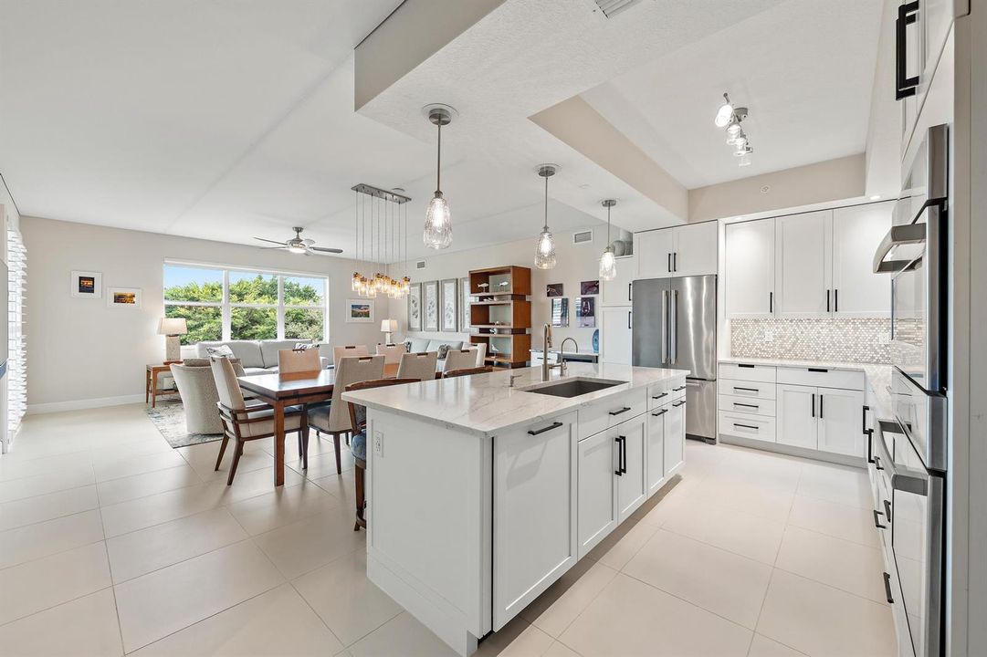 Open island kitchen