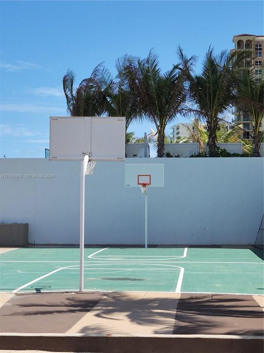 Basketball court oceanside