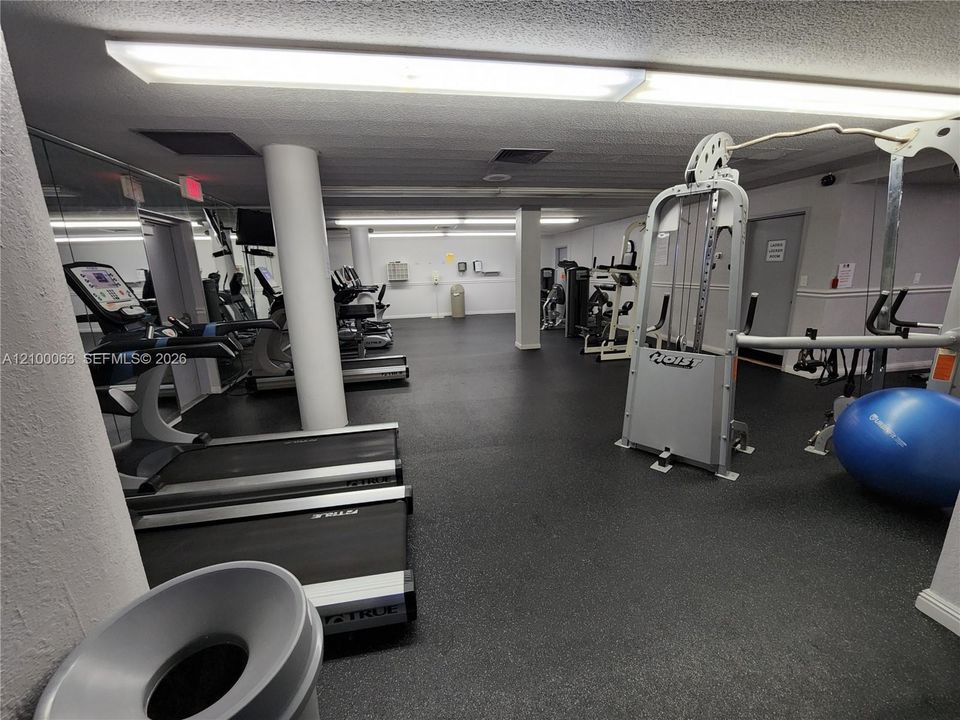Ocean side gym too