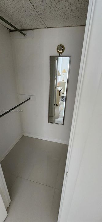 walk in closet in master bedroom