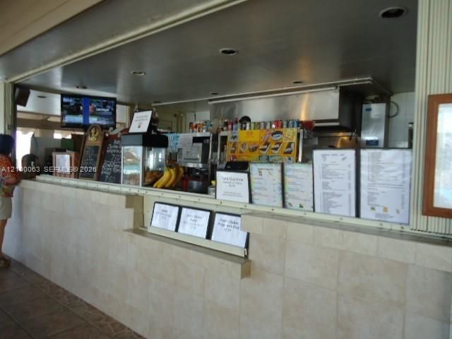 Ocean side pool snack bar