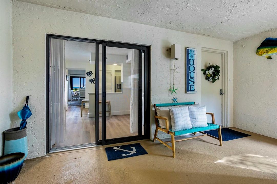 Front Door & Slider entrance
