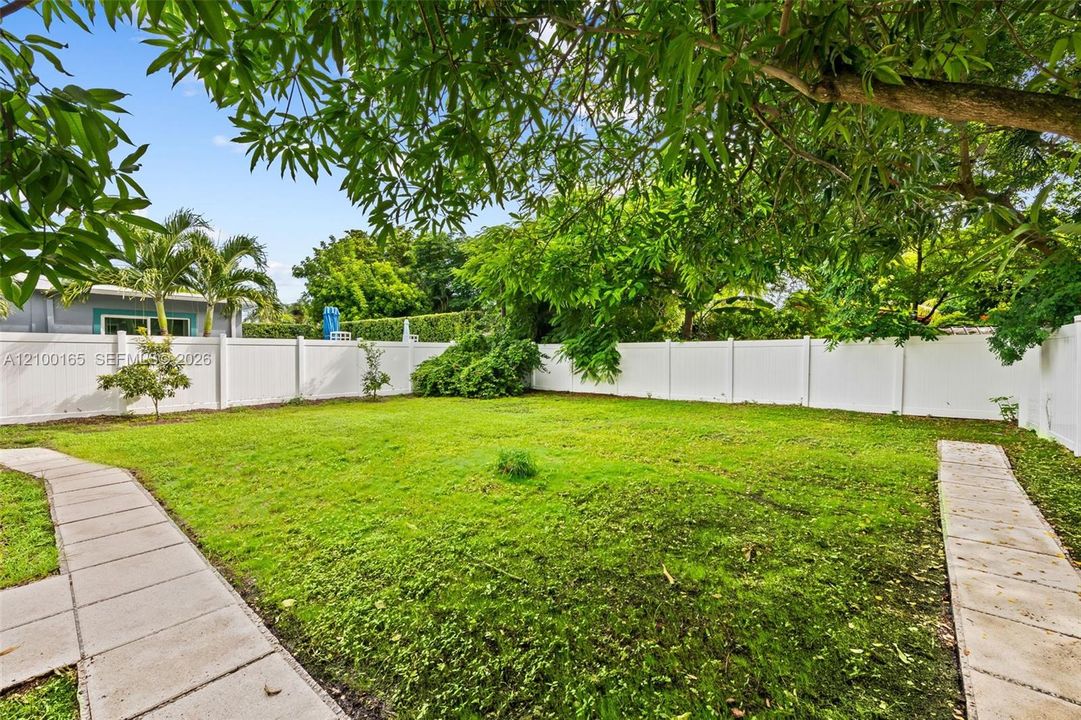 Fully Fenced Backyard