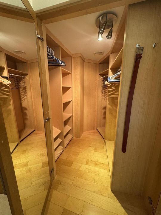 Primary walk in closet