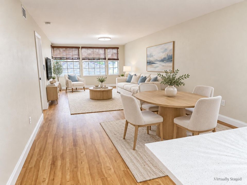 Coastal dining and living room