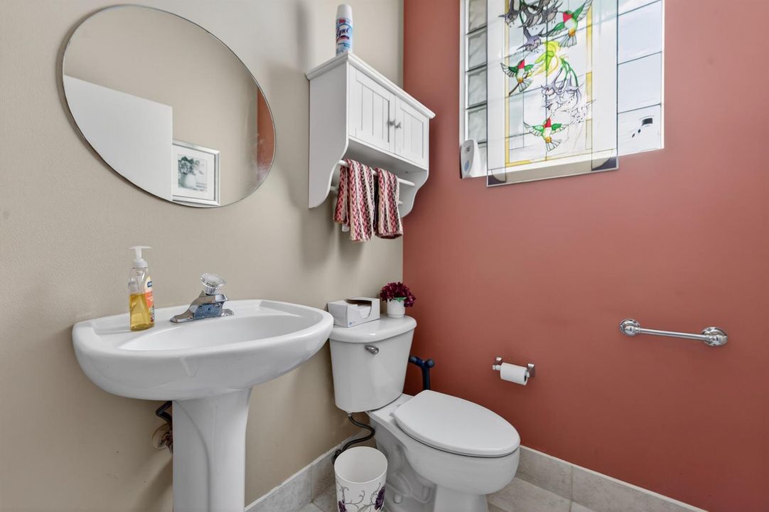 First floor half bath