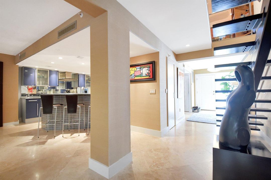 Sleek Flow into Kitchen