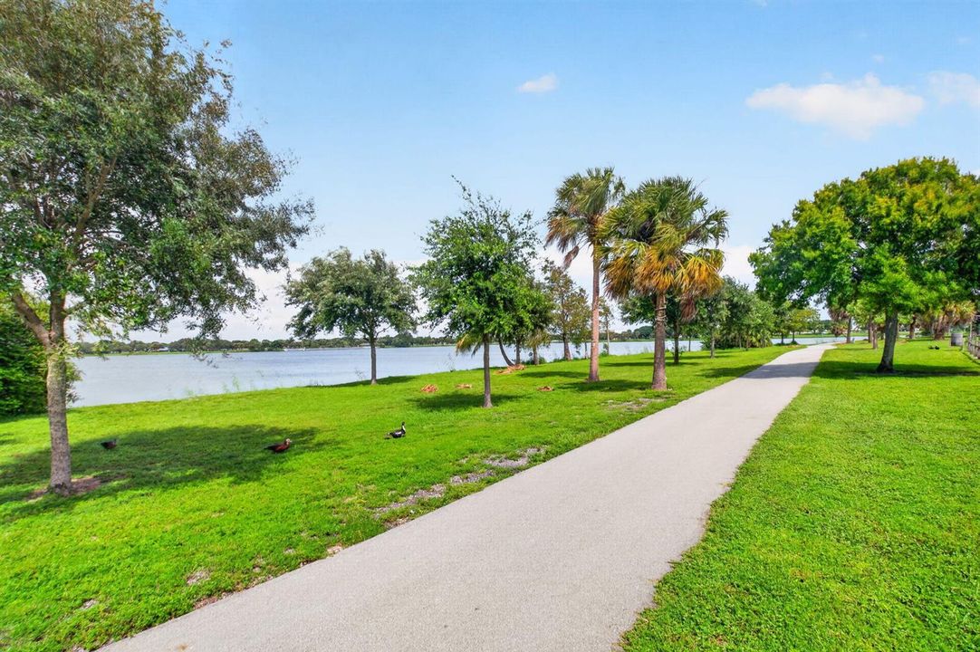 community waterfront/walking path