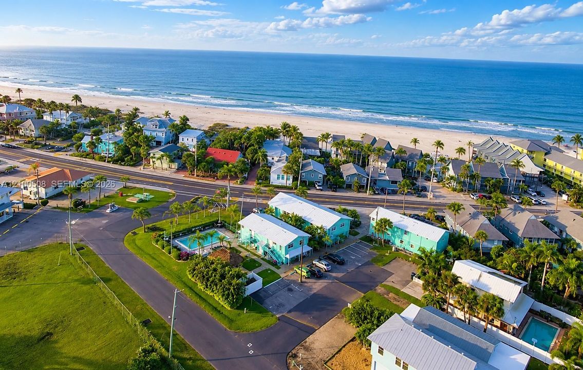 ocean/beach arial view
