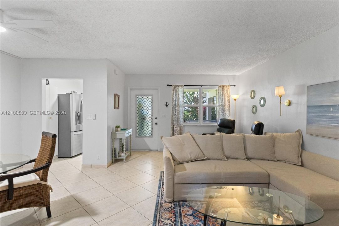Living room with reading area