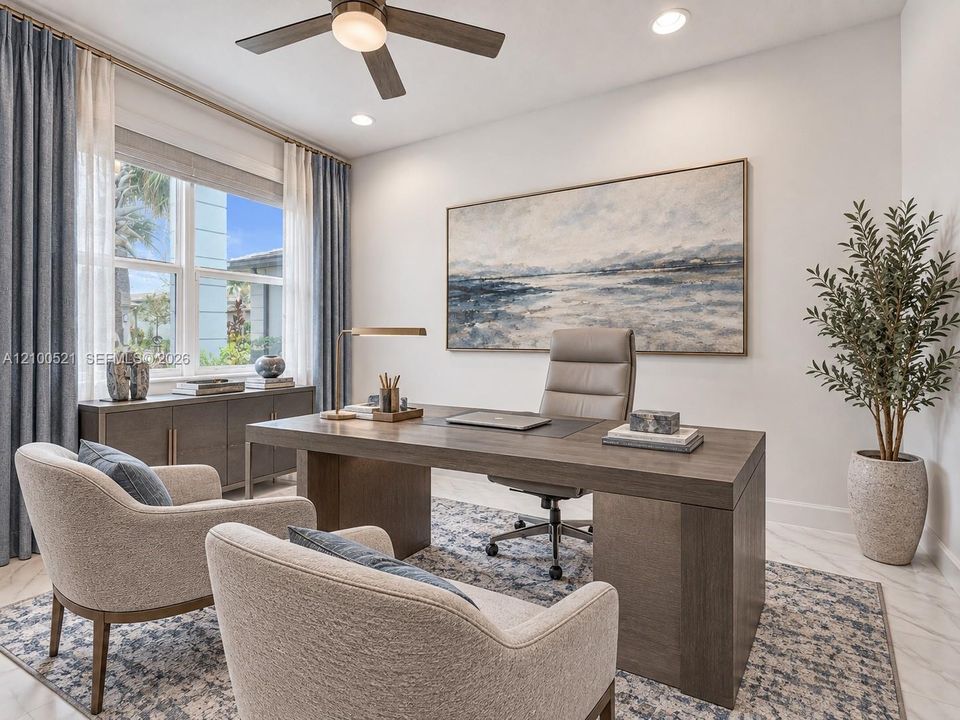 Office/bonus room - virtually staged