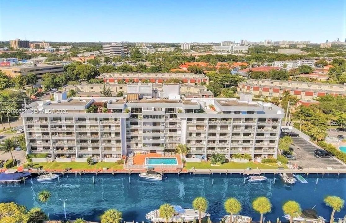 waterfront building with private dockage