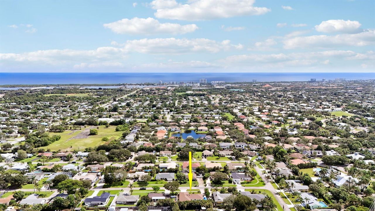 Aerial Facing East
