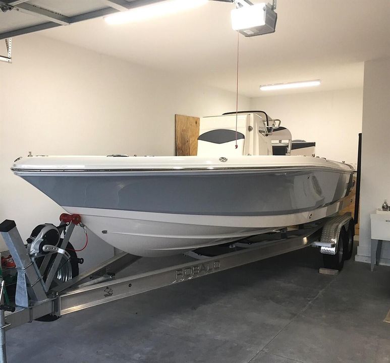 Boat in garage 2