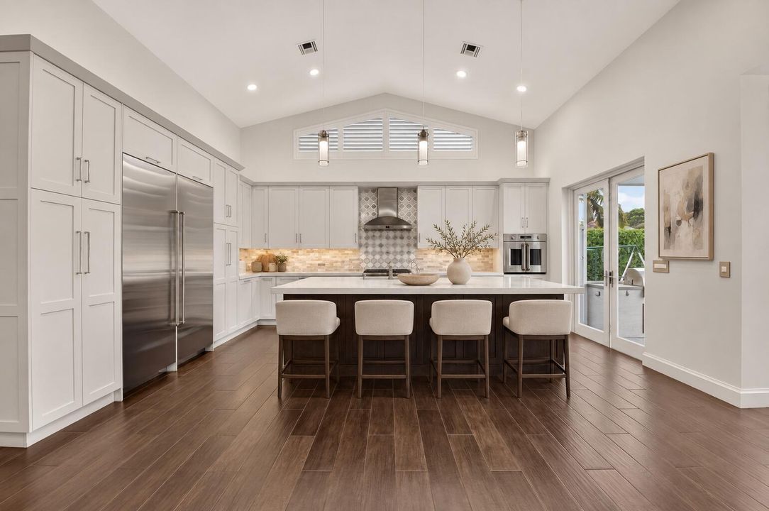 Warm ivory luxury kitchen staging-6