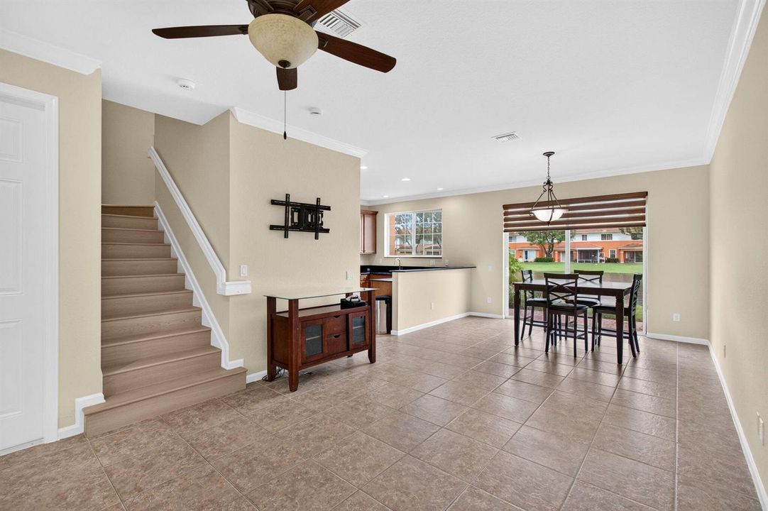 Open living downstairs