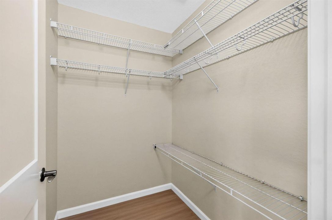 Primary closet