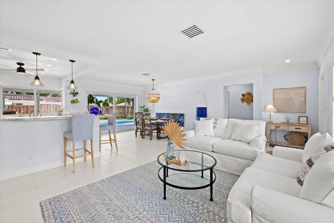 Living Area | Pool Views