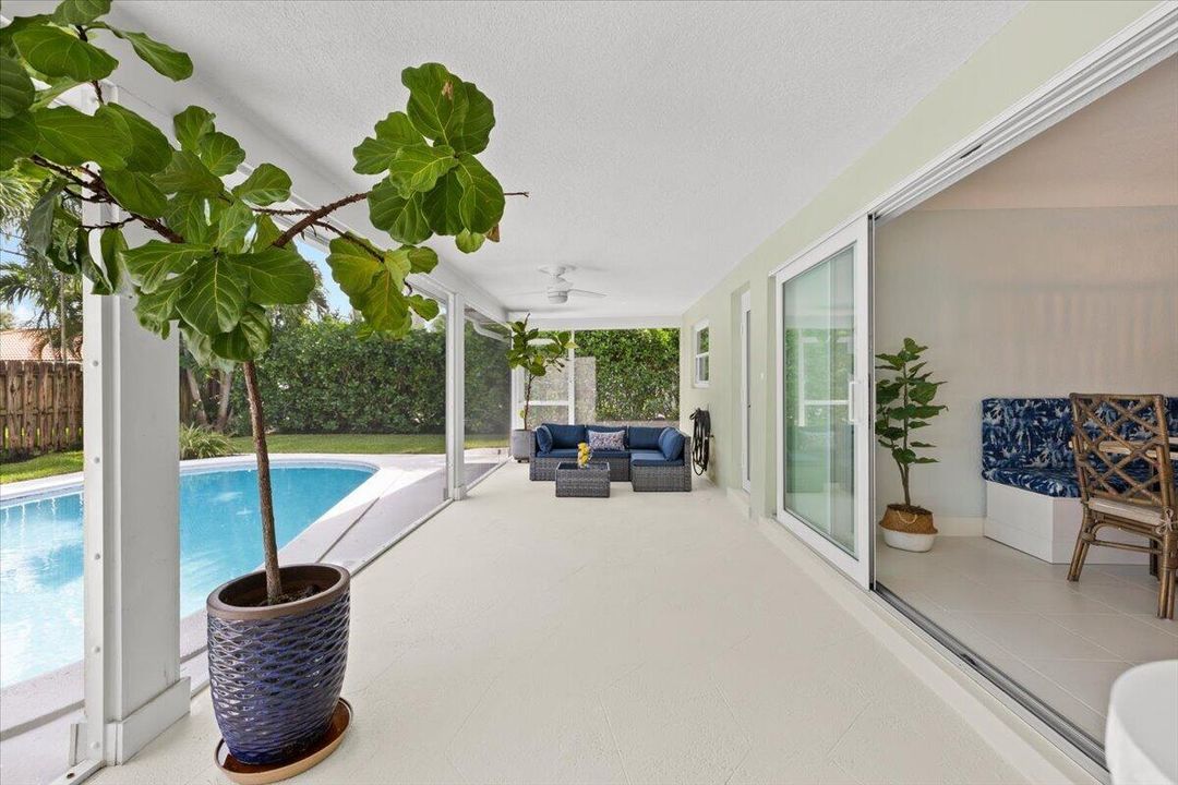 Screened Porch | East-Facing Pool Views