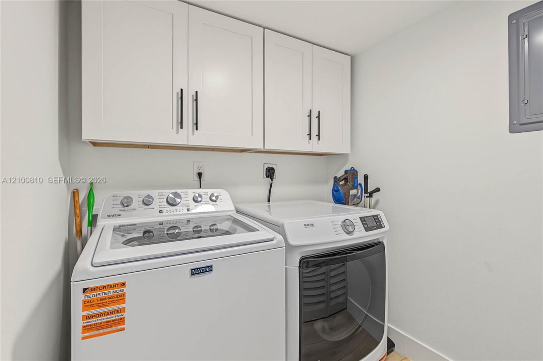 1st Floor Laundry room/Utiity Storage room. New Washer/Dryer
