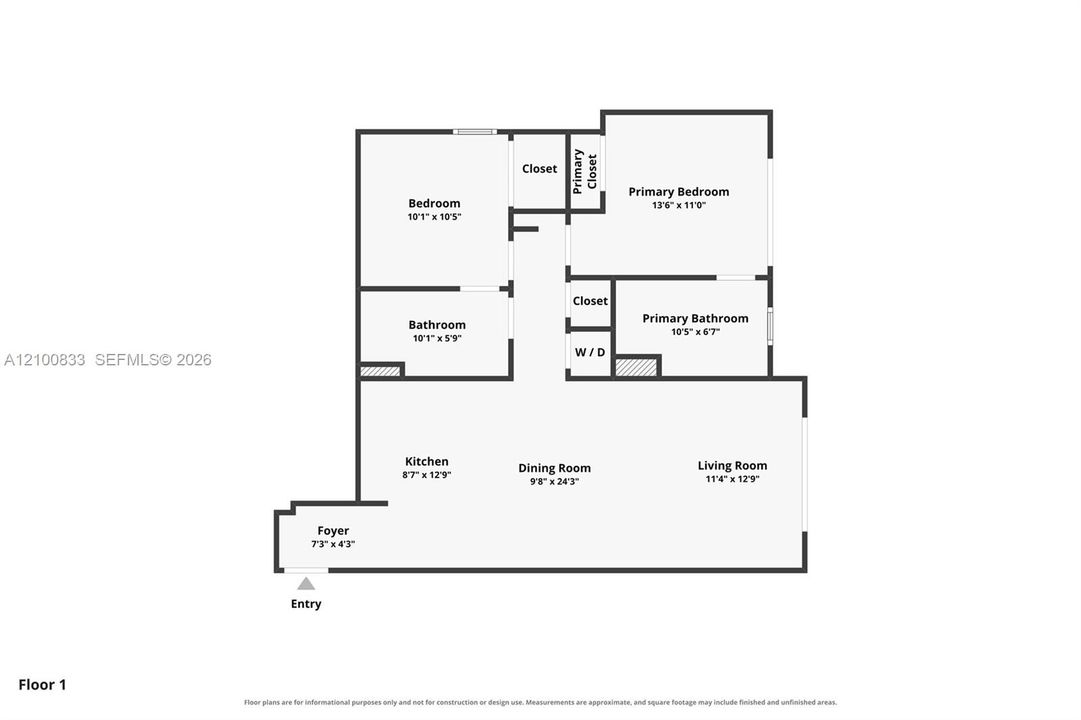 На продажу: $649,000 (2 спален, 2 ванн, 910 Квадратных фут)