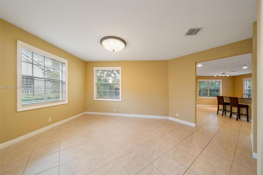 Living and dining area