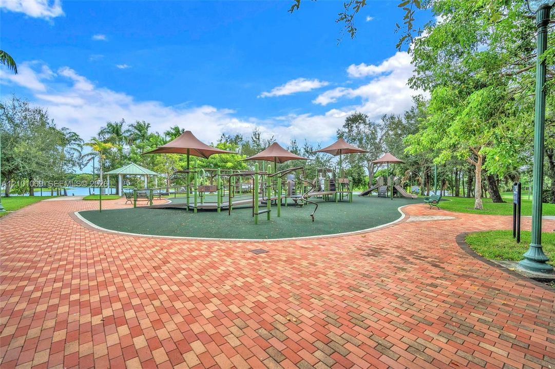 Peace Mound Park in the entrance to the community
