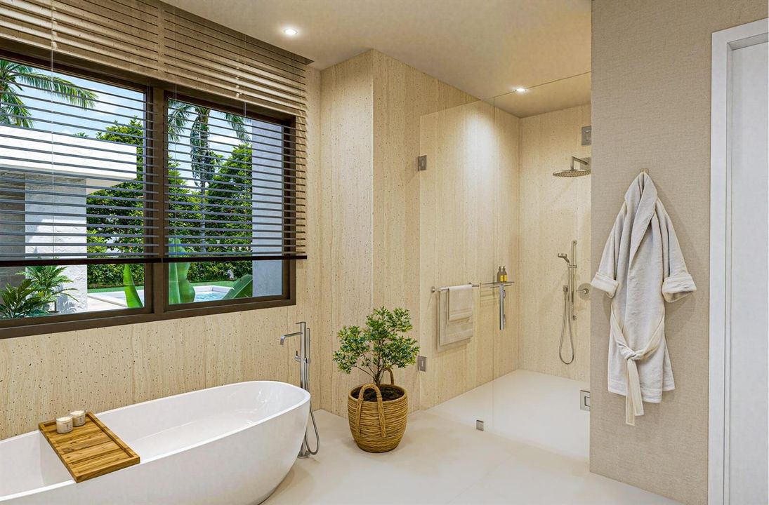 Primary Bathroom Rendering