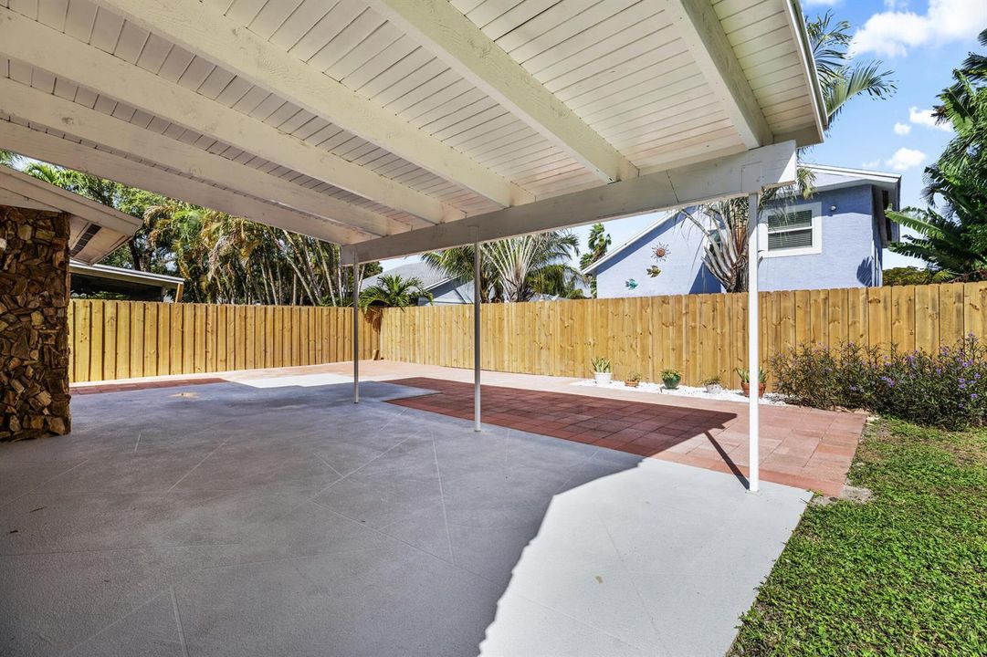 Covered patio