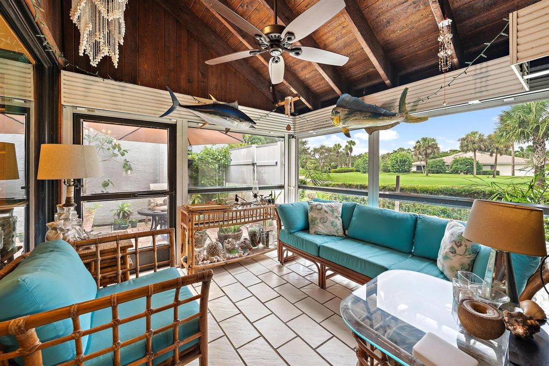Glass enclosed sunroom