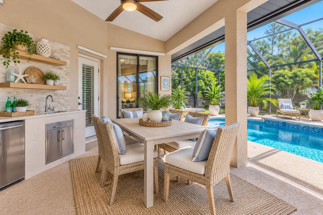 Coastal Screened Patio by the Pool