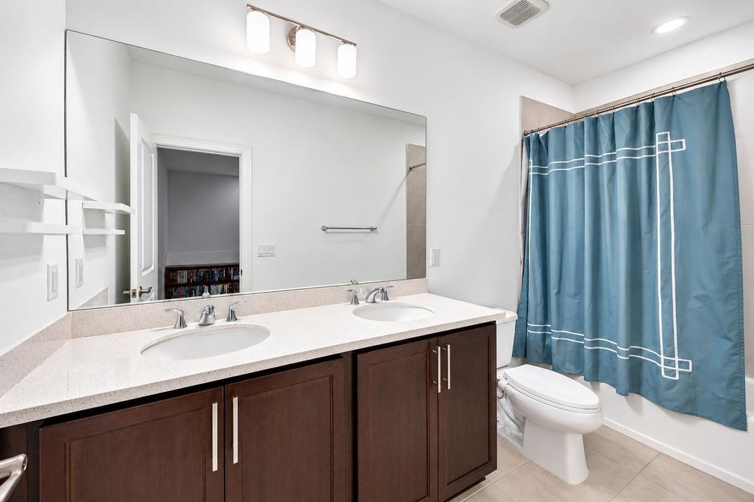 Modern Minimalist Bathroom with Empty Sh