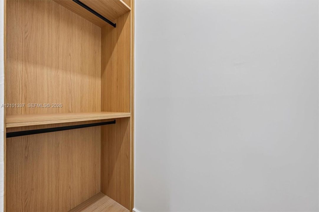 enclosed closet - 2nd bedroom