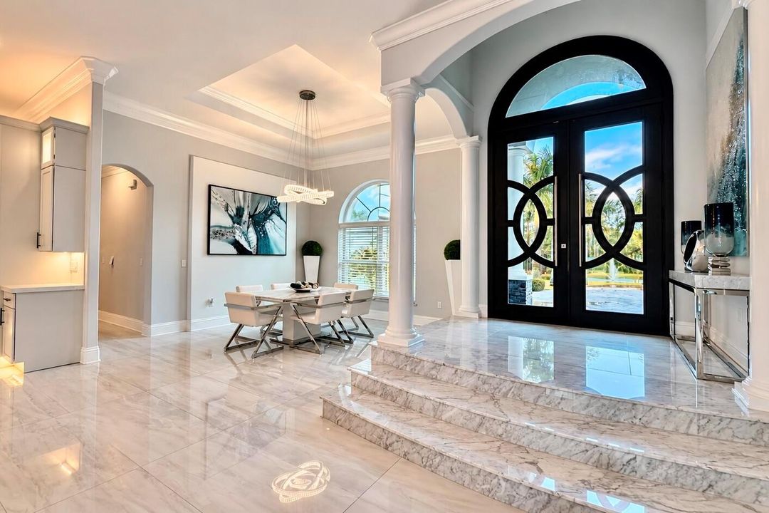 foyer and dining